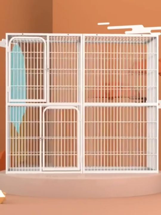 Cat Cage 4 Layers Easy Assemble Cat Cages with Wheels Pet Cage Foldable ...