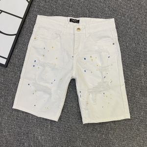 Summer New American Retro Washed Dyeing Slim Straight Short Pants Men Casual Versatile Five-Point Trendy Jeans Casual Shorts