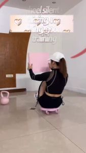 【Local Stock】Abdominal Muscle Skateboard] Sliding Disk Abdominal Wheel Mute Fitness Equipment Household Indoor Handy