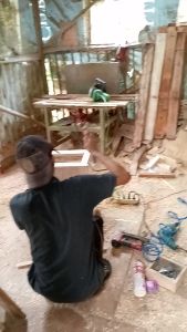 Meja Makan Serbaguna Panjang 100cm & Kayu Jati Belanda