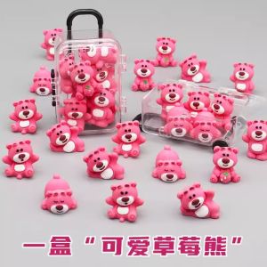Mini Bear Strawberry Bear Đồ Chơi Sáng Tạo Đồ Chơi Đèn LED Đồ Chơi Xe Đồ Trang Trí Đồ Chơi Trẻ Em Đồ Chơi Cho Bé Gái Đồ Chơi Đồ Chơi
