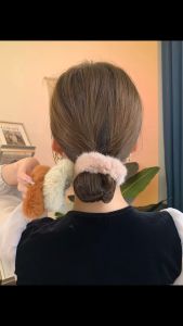 1Pc Cute Faux Fur Hair Scrunchies: Stylish & Functional Hair Accessories