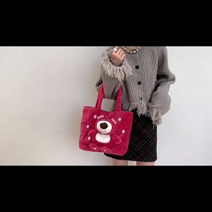 Túi xách Gấu Dâu Disney Đeo Vai Kiểu Hoạt Hình Gấu Dâu Tây Nhồi Bông Kiểu Hàn Quốc Dễ Thương Hot 2023 Trùm Sỉ Gia Thành