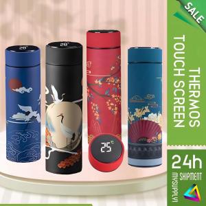 Thermos Bottle Water Tumbler LED Thermos 500ml Stainless Steel Vacuum