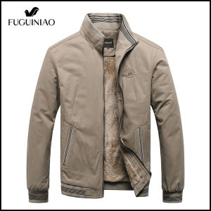 FUGUINIAO เสื้อกันลมผู้ชายเบสบอลนักบินเครื่องบินทิ้งระเบิดแจ็คเก็ตแจ็คเก็ตผ้าฝ้ายแท้