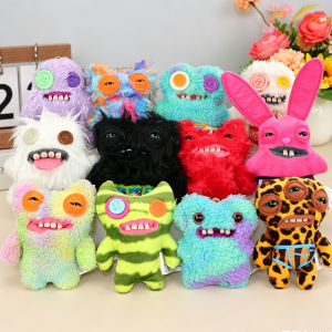 Fuggler | FUGG Keychain Plush Toy Fuggler Pendant Doll Annoyed Alien Ugly Monster Key Ring Stuffed Peluche Doll Hanging Ornament Gifts