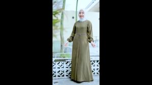Dress NIVA dan ZERINA by aku karissa cringkel aplikasi bordir payet style model terbaru wanita masa kini gamis polos premium high quality