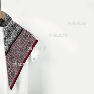 Velvet Silk Scarf for Women Business OL Style Summer Rectangle Decorative Scarf 140cm Length Fashion Accessory