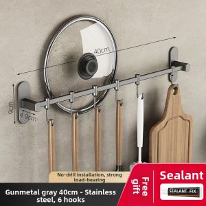 youqin | Wall-mounted No-drill Multi-functional Hooks for Kitchen Utensils