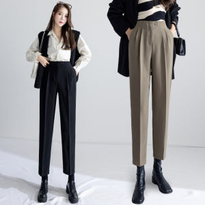 Slimming High-waisted Tapered Pants