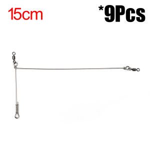 Topranc 9Pcs/Pack L-shape Fishing Connector Balance Split Type Sea Support with American Style Swivel Ring