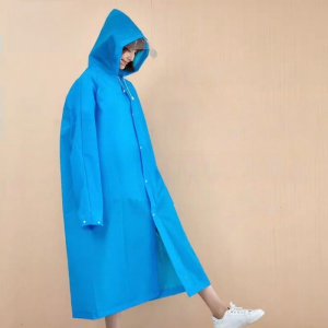 Thickened and Enlarged Colorful Jelly Raincoat