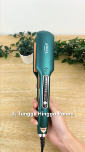 Gratis Vitamin - Catokan AIUEO Brenda 740 Catok Rambut Curly and Hair Straightener 5in1 Plat Keramik Sekat Gaya Rambut Lcd - Lazada