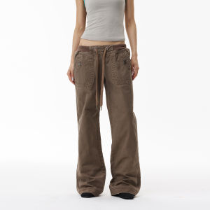 WLNEXT | American Retro Loose Casual Worker Pants