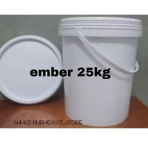 ember bekas 25kg sudah dicuci bersih lengkap dengan tutup murah