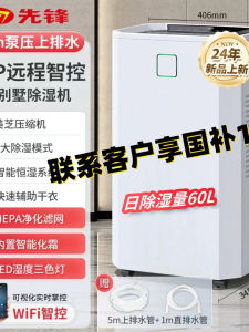 Home Use Dehumidifier Basement Large Area Pump Pressure Automatic Top Drainage Negative Ion Air Purifier SINGFUN CFS60B-21AR