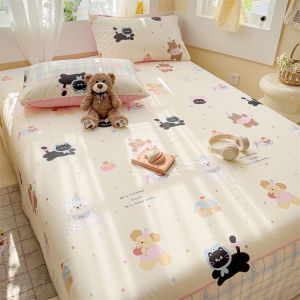 MINGSHA | Skin-Friendly Pure Cotton Bed Sheet Set 3-Piece Single/Double