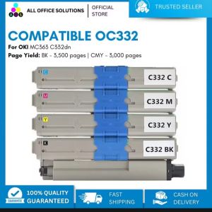 AOS Compatible Oki C332 Toner Cartridge for OKI MC363 C362dn Color Printer