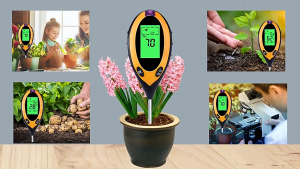 YIERYI Pengukur Temperatur dan Kelembapan PH Tanah Pertanian Soil - TPH01803