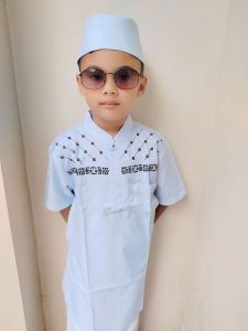 BAJU KOKO PUTIH ANAK LAKI LAKI MODEL KURTA PAKISTAN SET PECI  DILA