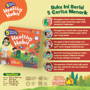 5 Minutes Story : Healthy Habit Buku Anak 3+ Tahun - Buku Cerita Anak Bergambar - Ziyadbooks