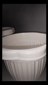 12 Pcs Set Stylish Flower Pots/Classy Pots/Plastic Plant Pot/Garden Round Flower Pot/Plastic Planters Large Mediun Small Plant Pot/Plantito Plantita Paso/Round Flowery Garden Pots/Empty Plastic Flower Plant Pot/Classic Pots/Wavy Pot