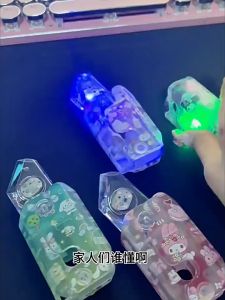 Quicksand Decompression SANRIO Radish Knife 流沙萝卜刀库洛米三丽鸥闪光萝卜刀发光透明网红玩具3d反重力套装