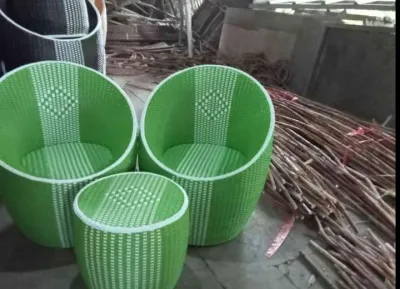 (COD) Kursi teras gentong rotan sintetis