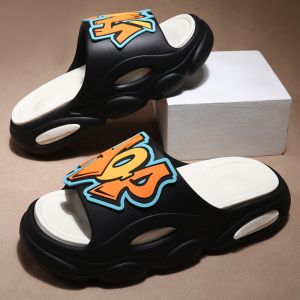 Mens Summer Thick Bottom Outdoor Beach Sports Anti-slip Casual Slippers Comfortable Wearable Fashionable Couples Slippers