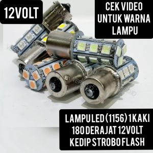 12Volt Sen Sein Atret Motor Mobil Kaki 1 Kedip Strobo 18Led 1156