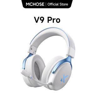 MCHOSE V9 Pro Wireless Gaming Headset Surround Sound Headphones Noise Canceling Mic Low Latency Lightweight for PS5 PC SWITCH