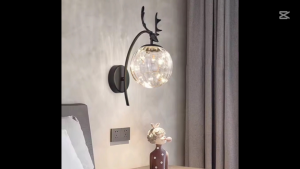 Wall Lamp Bedroom Postmodern Livingroom Creative Corridor Nordic Stairs Crystal Glass Aisle Lamps