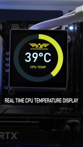 Armaggeddon DF360 LCD SQ1 Custom Programmable LCD Display CPU Temperature ARGB Liquid Cooler