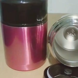 304 Keluli Tahan Karat Kotak Makan Tengah Hari Tertebat Super Panjang Periuk Pembakaran Mudah Alih /Super Long Insulated 1.2L