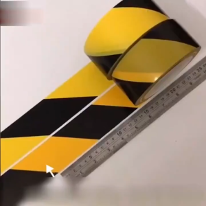 🇸🇬 [READY STOCK] 33M Yellow Black Warning Tape Waterproof Safety Hazard Barrier Caution Stripe Floor Marking Tape For Construction Site Warehouse