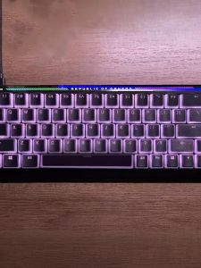 ปุ่มแป้นพิมพ์แบบหน้าปัดสีดำ Titan Black Pudding สำหรับ Wooting Night Demon ATK68 Magician Ace68K5F75F99 ปุ่มพิมพ์แบบหน้าปัดสีดำ