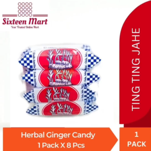 Ting Ting Jahe Tradisional & Herbal Ginger Candy 1 pack x 8 pcs (SG)