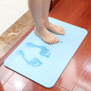 Quick Dry Water Absorbent Silicon Dendroid Bathroom Mat Slip Resistant Toilet Entrance Floor Carpet Home Use Non Slip Pad