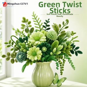 MINGZHUO | Green Densely Packed Pipe Cleaner DIY Kit