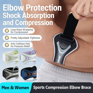 1/2Pcs Elbow Brace for Tennis & Golfers Elbow Adjustable Compression Elbow Strap with Pad Support for Men Women Sports Fitness