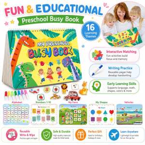 🌟 BUSY BOOK 🌟 16 THEMES PRESCHOOL BUSY BOOK Montessori Learning Activities for Toddler
