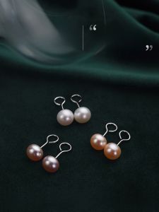 S925 Sterling Silver Natural Pearl Earrings Hook Style Sleep Wearable Fashion Jewelry Pearlescent Elegance You Dont Want to Remove