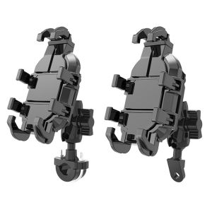 【Alloet】 360 Degree Rotatable Motorcycle Phone Mount with Anti-Slip Clamp for Cycling Navigation