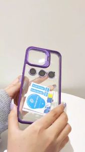 HARD CASE METAL TRANSPARAN COMPATIBLE FOR IPHONE 13 13PRO 13PROMAX 14 14PRO 14PROMAX 15 15PRO 15PROMAX WITH CAMERA LENS PROTECTOR ACRYLIC - AYFONE CASE AF-030