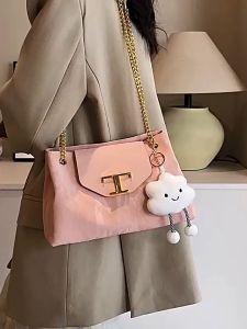 High end and large capacity bag 2025 new fashionable and versatile chain shoulder bag for women commuting to work tote bag