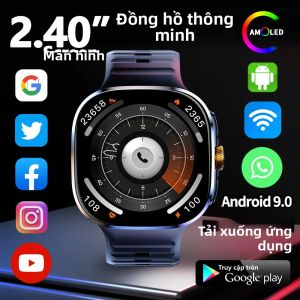 Đồng Hồ Thông Minh M99 Với Màn Hình 2.4 Inch Pin 2100mAh Bộ Nhớ Trong 512GB Camera 900W GPS WiFi Cảm Biến Nhịp Tim Tương Thích Với Android 10