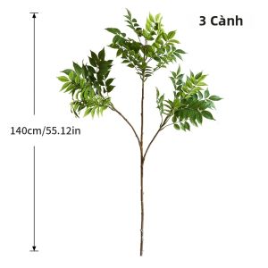 Kmitang | Cành Cây Ficus Nhân Tạo Lớn 76-140cm Lá Cọ Nhựa Giả Sơn Mài Màu Xanh Cây Ficus Giả Cao Dùng Trang Trí Nhà Cửa Vườn.