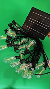 20m/15m 42 Bulbs Solar String Light Outdoor Waterproof ST38 Patio Fairy Lights Solar Powered Outdoor Lights for Backyard Christmas Party Decor Lights