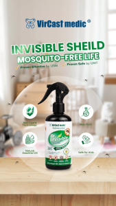 Vircast Medic Dr Invisible Natural Mosquito Repellent Spray 100ml/300ml (Spray Nyamuk)