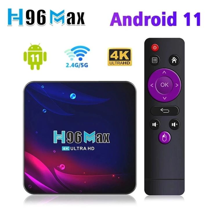 H96max V11 TV Box Android 11.0 Rk3318 4K Projection Screen 5gwifi ...